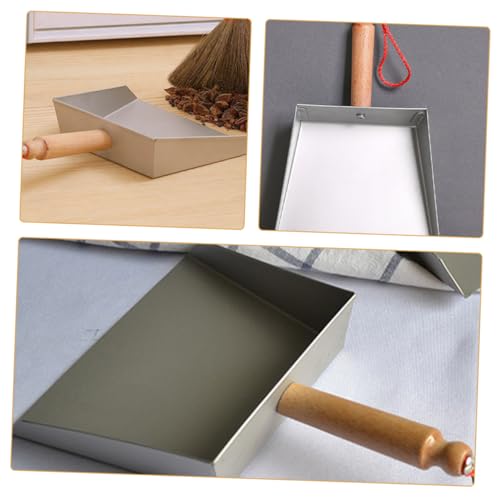 Beavorty 2 Sätze Schaufel Kehrblech Metall Silver Hölzern 2 Stück * 2 – Bild 8