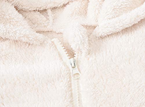 Newborn Baby Snowsuit Fleece Lined Onesie Outfits Warm Hooded Romper for Boys Girls Jumpsuit Zip Up Winter Thick Teddy Coat3