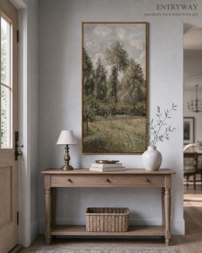 InSimSea Extra Large Framed Vertical Wall Art,Poplar Forest Decor,20x40inch — view 3