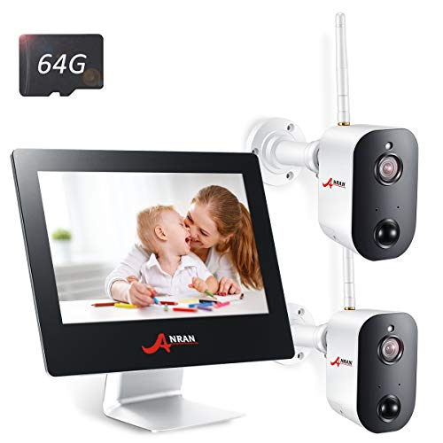 Wireless Security Camera System Battery,4CH 2MP...