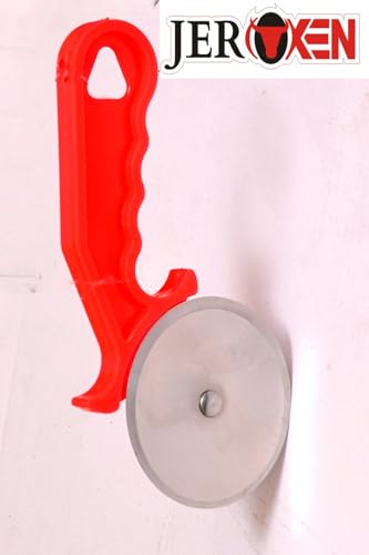 Image of Japnese Brand Quality Plastic Handle Steel Wheel Pizza Cutter Sandwich & Pastry Cake Cycle Cutter, Sharp, Wheel Type Cutter, Pack of 1
