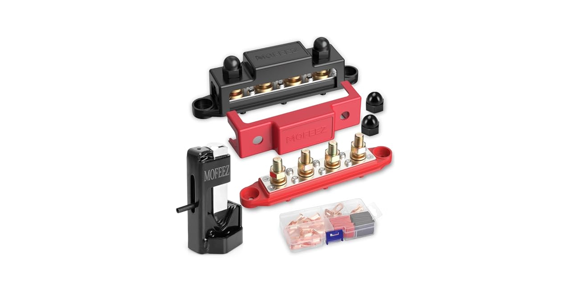 Amazon.com: MOFEEZ Power Distribution Block Bus Bar, 4 x 3/8
