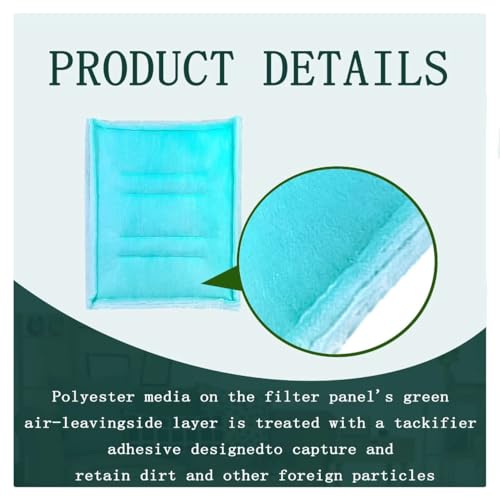 Image of AUC Paint Booth Tacky Intake Filter 20 inch x 48 inch (8 /case),Internal Wire Frame