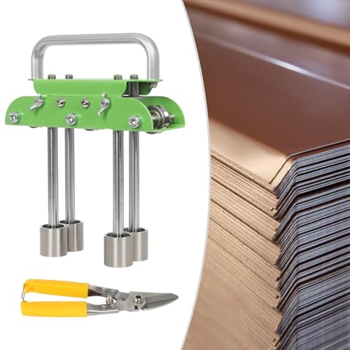 Herramienta para Doblar Metal, dobladora Manual en Forma de V, Rodillo de Borde para la fabricación de láminas metálicas de techado.