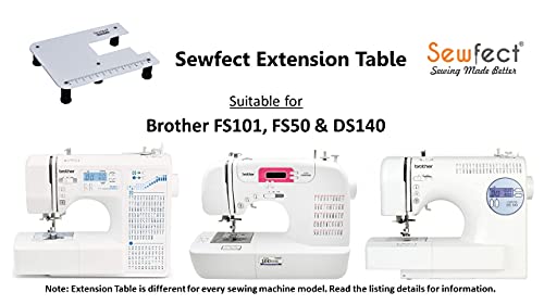 Image of Sewfect Sewing Machine Extension Table - Suitable for Brother FS101 - FS50 - DS140 Automatic Sewing Machine - X-Large Size 18 inch x 24 inch