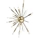 Regina Andrew Natural Brass Nebula Sconce/Flush Mount Metal Decorative Wall Sconce | Single Socket 15 Watts Max Hard Wire for Living Room, Bedroom, or Hallway