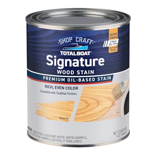 TotalBoat Shopcraft Signature Interior Wood Stain - Natural Quart