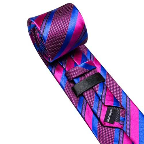 Image of Barry.Wang Mens Tie Set Plaid Check Neckties Formal Business Wedding Luxury Pocket Square Cufflinks