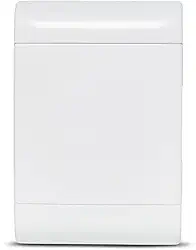 Quadro Sobrepor Ouro Box 5 Módulos Din Porta Opaca Steck Branco 5 Módulos