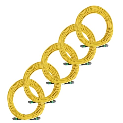 TRUE CABLE MTP/MPO OS2 SM 12-Fiber Patch Cable Type A, OFNP, 15m (49.21ft)