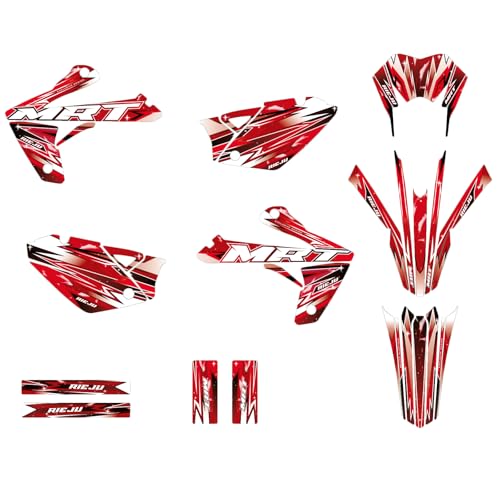 KIT DECO RIEJU MRT 50 DE 2009 à 2021 GALAXIE (Rouge)