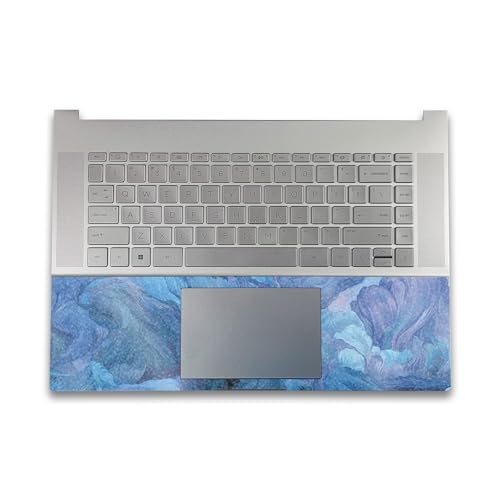 Image of Glossy Glitter Gaming Skin Compatible with HP Envy x360 16 inch (2023) - Typhoon - Premium 3M Vinyl Protective Wrap Decal Cover - Easy to Apply | Crafted in The USA by MightySkins
