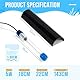 SWAWIS 5W UV Klärer Aquarium, 220V UV Licht Sterilisator für Aquarium mit Saugnapf und Abdeckkappe, Zuhause UV Sterilisator Lampe für Unterwasser-Sterilisation Algenentfernung Desodorierung