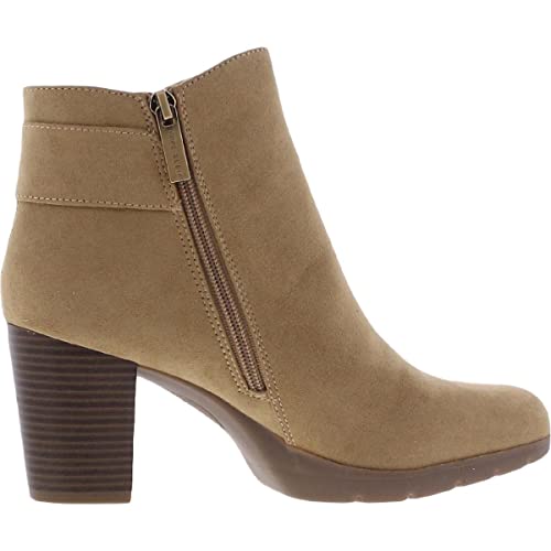 Anne Klein Womens Faux Suede Embellished Ankle Boots2