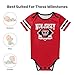 KnetiCored New Jersey Baby Clothes Bodysuits 0-24 Month Custom Baby Romper Personalized Name and Number for Boy Girl