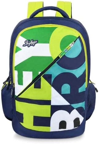 SkybagsCasual Backpack 30L With 3 Spacious Compartments, File Sleeve & Organizer with Keyholder | Navy Blue | Squad