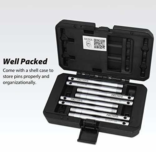Image of FIRSTINFO F3924 Wheel Hanger Pin Set, 8-Piece Wheel Stud Alignment Guide Tool, for Changing Tires on Cars with Lug Bolts, Includes 2 pcs M12 x 1.25 /1.5 & 2 pcs M14 x 1.25 /1.5 Pilot Pins