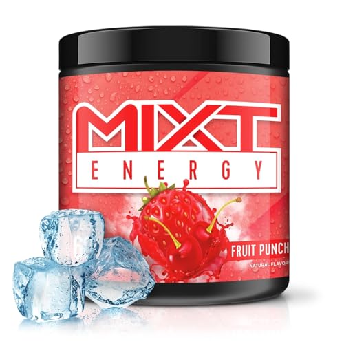 MIXT Energy Gaming Supplement Powder for Focus, Concentration and Endurance (60 Servings, Fruit Punch)