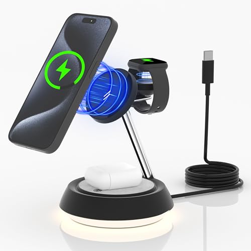 Chargeur sans fil 3 en 1 Mag-safe pour recharger vos appareils en même temps