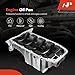 A-Premium Engine Oil Pan Sump with Drain Plug Compatible with Chevrolet Cruze 2010-2016, Cruze Limited 2016, Sonic 2012-2018, Trax 2017-2018, 1.8L (No Oil Level Sensor), Replaces 55581970