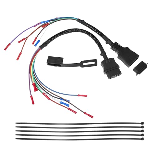 Motoforti Copertura universale per cavo di riparazione lato camion e lato aratro a 9 pin, resistente, in plastica, nero, 1 set
