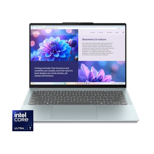 Image of Lenovo IdeaPad Slim 5i Ultra - College Laptop - Copilot+ PC - Intel Core Ultra 7 258V CPU - 14 inch WUXGA Touch Display - 32GB RAM - 512GB SSD Storage - Integrated Intel ARC 140V GPU - Sea Salt Grey