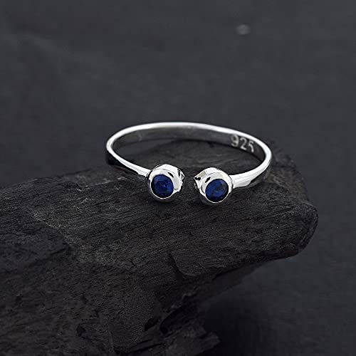 Bague réglable en argent sterling 925 résolvant les problèmes de taille - 2