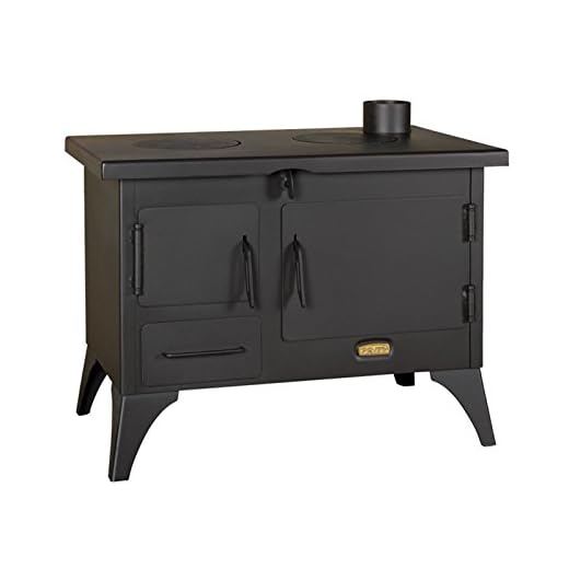 Cocina a leña de Garden; chimenea, horno, capota, 5 kw