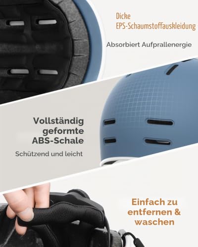 Findway Fahrradhelm für Herren und Damen mit Kinnpolster, Fahrrad Helm Erwachsene mit 14 Belüftungskanäle Cityhelm… – Ansicht 4