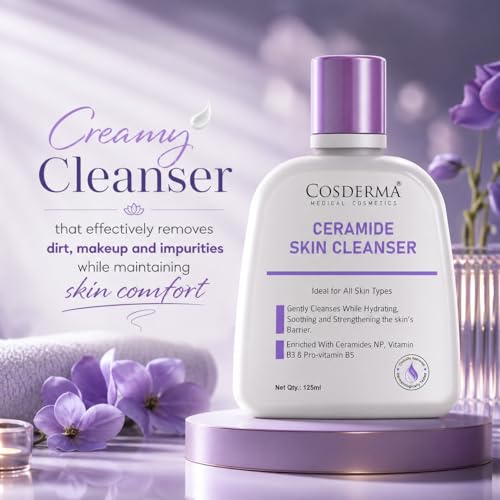 Image of Ceramide Skin Cleanser for All Skin Types with Ceramide NP, Niacinamide & Panthenol | Gentle Barrier Supporting Cleanser 125ml