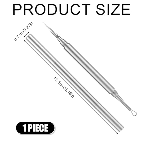 Extrator de cravos, metal 2 em 1 para limpeza de acne, agulha profissional de espinhas, extrator de