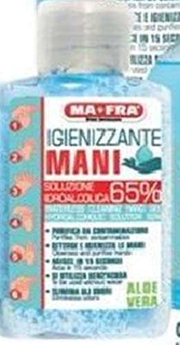 Hitopseller ® MAFRA MA*FRA GEL IGIENIZZANTE MANI ALOE VERA 80 ML SOLUZIONE IDROALCOLICA 65%