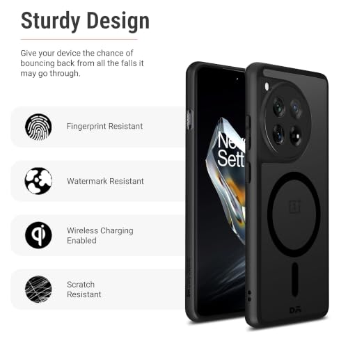 Image of DailyObjects Nimbus 2.0 Magnetic Phone Case Cover Compatible with OnePlus 12R | Wireless Charging Slim Back Cover | 2 Layer Edge Protection & Shockproof