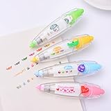 4 piezas / lindos Kawaii decorativo Corrector Tap Diario Diario para Niños Regalo Diy Scrapbooking Pegatinas Escolar útiles y Prácticos