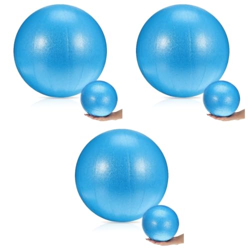 Abaodam 3 Piezas Bola de Ejercicio Mini de PVC para Yoga y Fitness Pelota de Entrenamiento para Casa y Gimnasio Antideslizante y Duradera para Tonificación