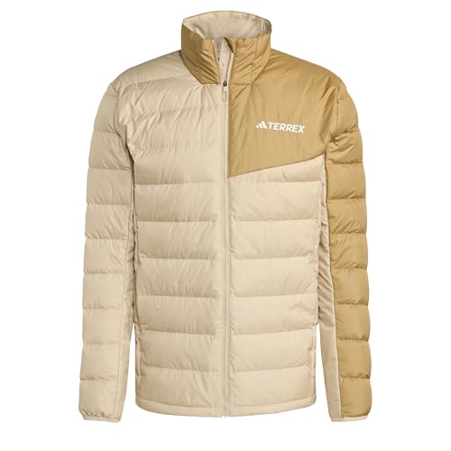 0 adidas Uomo Terrex Multi Light Down CLIMAWARM Jacket, Savanna, XXL