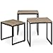 Best Choice Products 3-Piece Modern Stackable Nesting Coffee Accent End Table Furniture Set for Living Room, Office w/Water-Resistant Tabletop, Lightweight Design - Brown