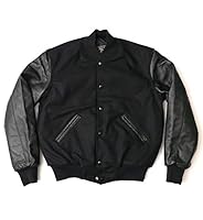 USA製レザースタジャンHollowayホロウェイキルティングワッペンカレッジ USA製レザースタジャンHollowayホロウェイキルティングワッペン