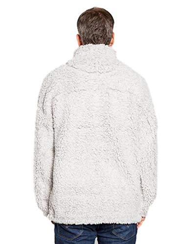 True Grit Mens Frosty Tipped 1/4 Zip Pullover Putty2