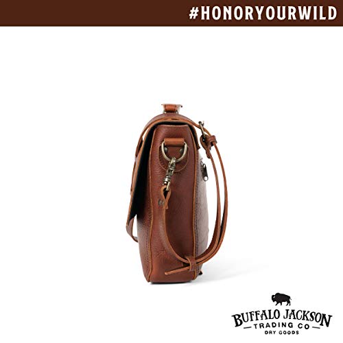 bison leather messenger bag
