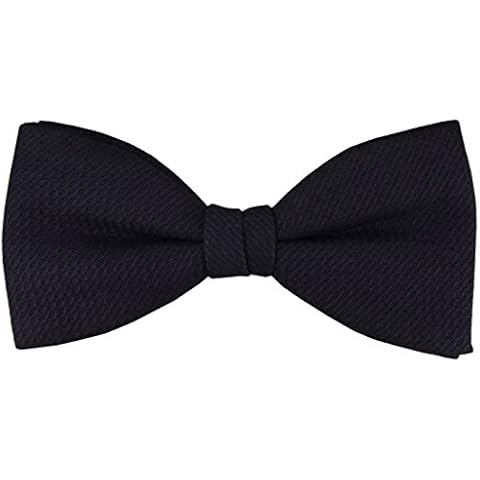 TigerTie Fliege schwarz, Schleife 100% Baumwolle Cover