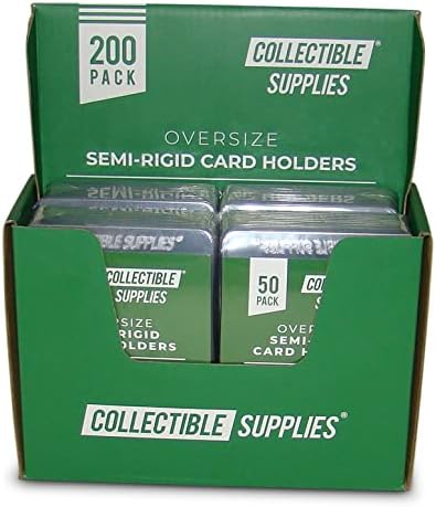 Miniatura 6 de 1000 tarjeteros semirrígidos altos (tamaño extragrande para tarjetas graduadas) con borde de 12 pulgada (1 caja) suministros coleccionables