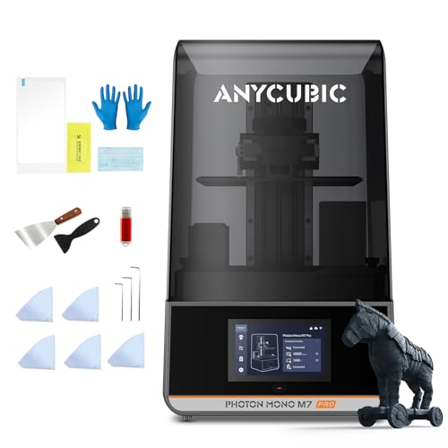 ANYCUBIC Photon Mono M7 PRO 14K Imprimante 3D Résine, Impression Rapide 170mm/h, Mono écran LCD 10.1'' avec Source COB LighTurbo 3.0 et Contrôle de Température, Taille D'impression 223*126*230mm(6.5L)