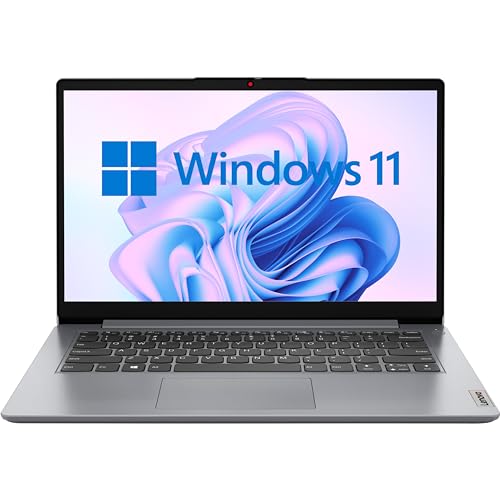 Image of Lenovo IdeaPad 3 Chromebook 14 inch Laptop Computer, Intel Celeron N4020 up to 2.8GHz, 4GB LPDDR4 RAM, 80GB Storage (64GB eMMC + 16GB Flash Drive), WiFi, Bluetooth, Abyss Blue, Chrome OS, BROAGE Stylus