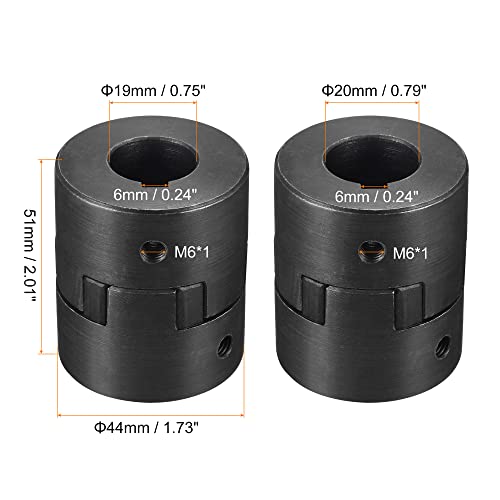 Arbre d'accouplement flexible 19mm à 20mm pour moteur rotatif - 3