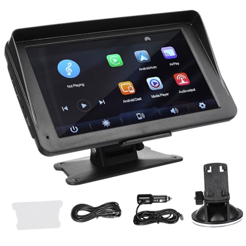 POPETPOP Portable Touchscreen Player Car Media Audio Video Wireless Car Radio for Vehicle Travel