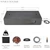 Real Flame Aegean 70in Rectangle Propane or Natural Gas Fire Pit Table, 65,000 BTU, Powder-Coated Steel, Push-Button Ignition, Lava Rock, Storage Cover, Stainless Steel Burner - Weathered Slate