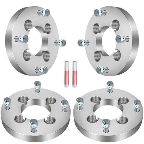 4Pcs GDSMOTU 4x110 to 4x156 Wheel Spacers for Suzuki for Eiger 400/King Quad 400/Eiger 400 for Honda Foreman Rubicon 500/Rancher 420 1 inch Wheel Adapters & Spacers with 12x1.25 Studs 74 mm Bore