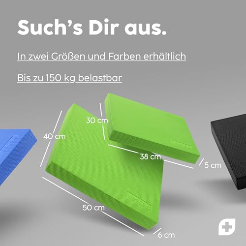 Vesta+ Balance Pad XXL + APP, Wackelpad und Gleichgewichtskissen - Balance Pad Physiotherapie für das Plus in Deinem Training, Balancepad, Gymnastik Kissen, Balance Matte