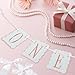 Pink and White Bow ONE High Chair Banner for Girl First Birthday High Chair Banner Sweet One Pink Bow 1st Birthday Decorations